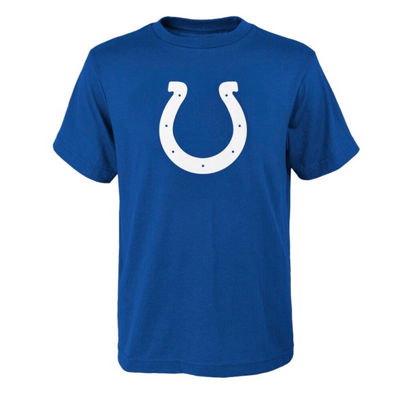 NEW NFL Indianapolis Colts T Shirt FOR THE SHOE Blue Medium 10-12 Youth Boy’s - Picture 2 of 16